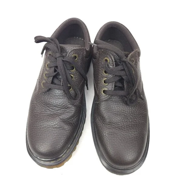 Dr. Martens Oxford Men's 8 M Brown Leather Ashfeld Air Cushion Sole AW004 - Picture 6 of 11